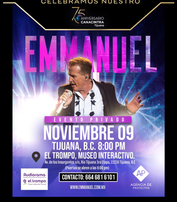 Emmanuel cancela presentaci&oacute;n por problemas de salud