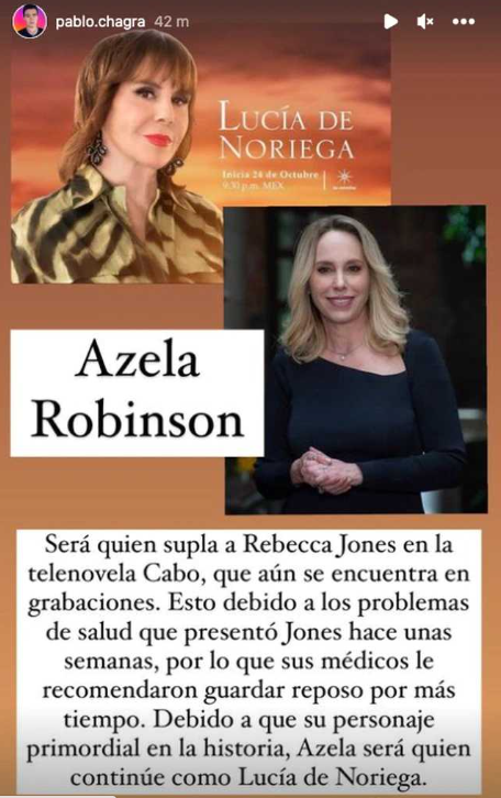 Rebecca Jones podr&iacute;a quedar fuera de la telenovela "Cabo" de Televisa