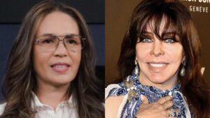 Yolanda Andrade presume foto navide&ntilde;a con Ver&oacute;nica Castro