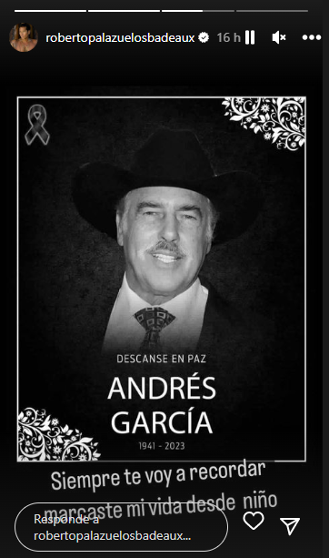 Roberto Palazuelos despide a Andr&eacute;s Garc&iacute;a con mensaje inesperado