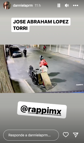 Daniela Parra denuncia que repartidor de Rappi le rob&oacute; despensa que era para su pap&aacute;