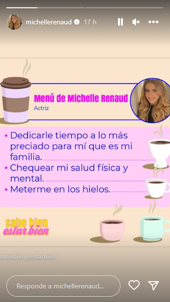 Michelle Renaud reaparece en redes tras haber estado hospitalizada
