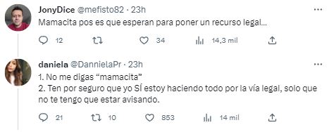 Daniela Parra advierte que no pueden utilizar su nombre ni el de su pap&aacute; en documental de Alexa Hoffman