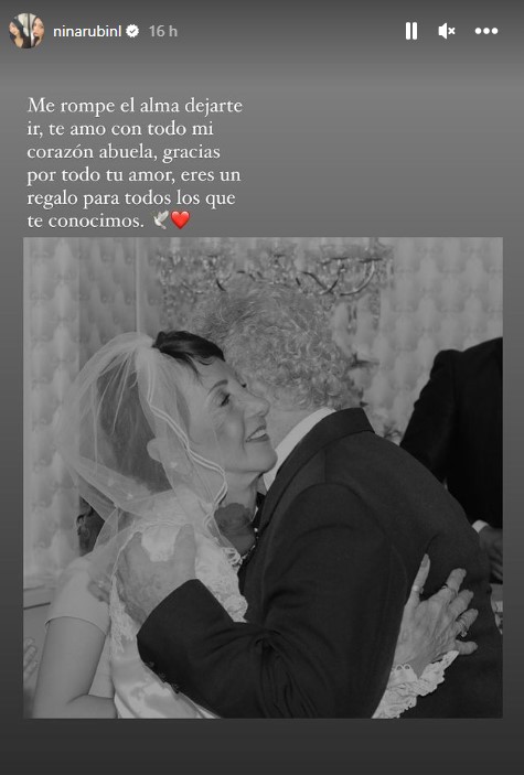 Andrea Legarreta y Nina Rub&iacute;n despiden con emotivos mensajes a do&ntilde;a "Chabelita"