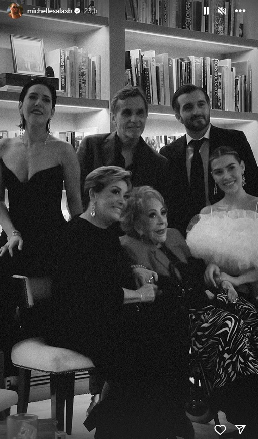 Michelle Salas celebra preboda a lado de su "Bibis", do&ntilde;a Silvia Pinal