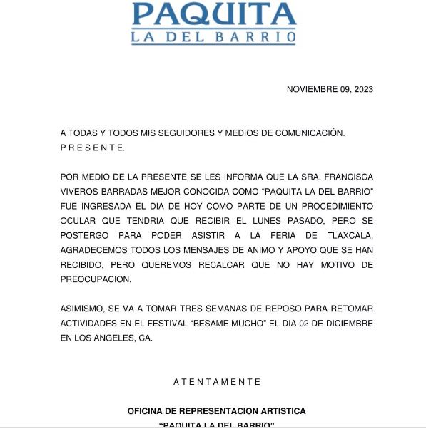 &iexcl;Paquita la del Barrio enciende las alarmas tras aparecer en silla de ruedas!