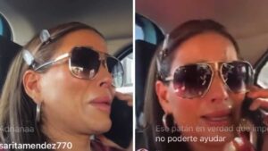 Adriana Fonseca llora tras denunciar agresi&oacute;n de taxista de aplicaci&oacute;n