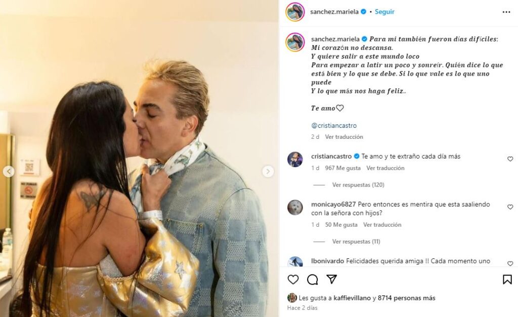 &iexcl;Cristian Castro y Mariela S&aacute;nchez Reviven su Amor! &iquest;Qu&eacute; Pas&oacute; con Ingrid Wagner?