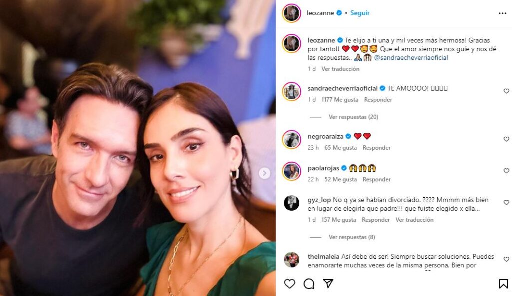 &iexcl;Sandra Echeverr&iacute;a y Leonardo de Lozanne se reconcilian tras dos separaciones!