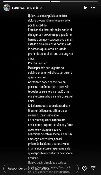 Cristian Castro y Mariela S&aacute;nchez vuelven a poner fin a su relaci&oacute;n...