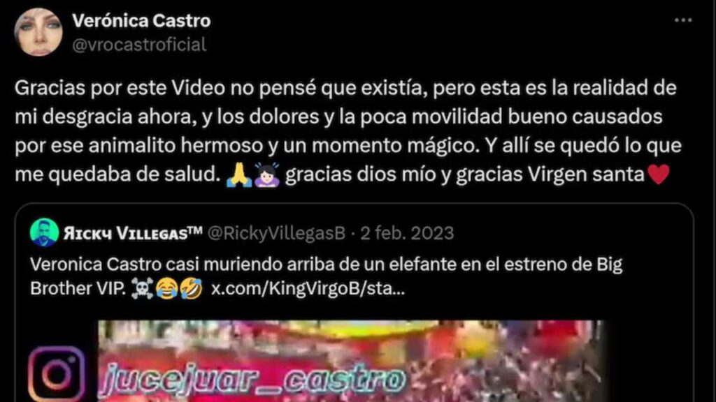 El historial m&eacute;dico de Ver&oacute;nica Castro