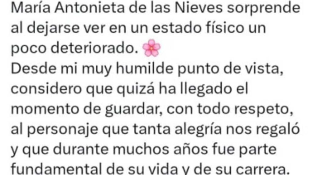 La Chilindrina, la verdad detr&aacute;s de la imagen y su estado real