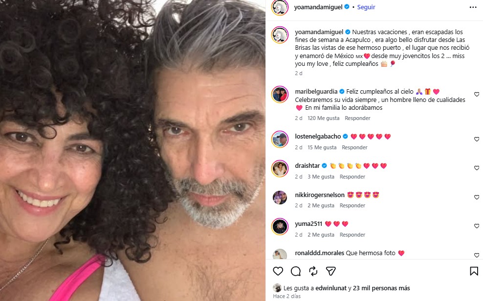 Amanda Miguel le dedic&oacute; un mensaje a Diego Verdaguer en lo que hubiera sido su cumplea&ntilde;os 75