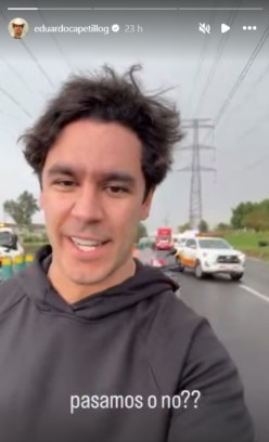 ¡Eduardo Capetillo Jr. sufre aparatoso accidente mientras viajaba en su moto!