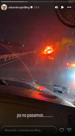 Eduardo Capetillo Jr. vivió un percance en carretera mientras viajaba en motocicleta. El cantante aclaró cómo se encuentra tras el incidente.