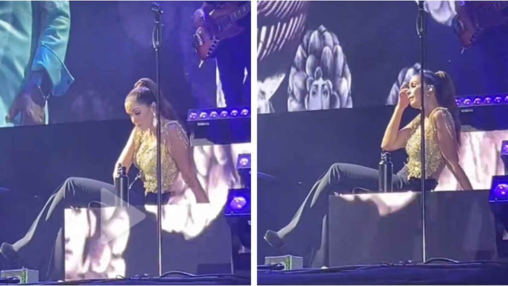 Lucero explica por qu&eacute; termin&oacute; cantando sentada en concierto de Canc&uacute;n